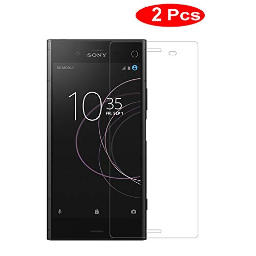 for Sony Xperia XZ1 Screen Protector, [2 Pack] Ultra-Thin High Clear Screen Tempered Glass Protective Film for Sony Xperia XZ1 G8341 G8342 G8343 SO-01K 701SO 5.2 ''