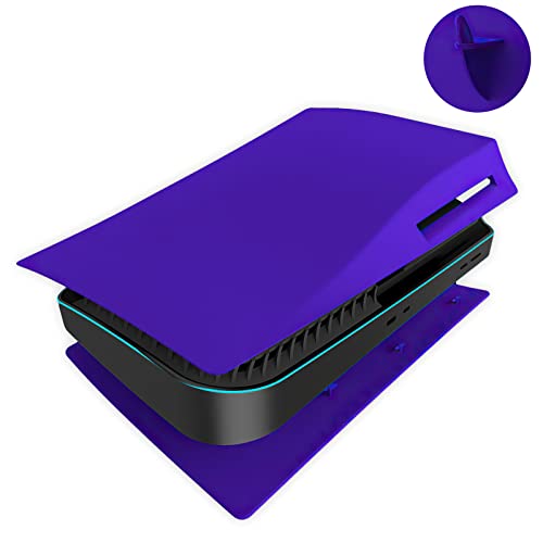 Image of Face Plate Cover Shell for PS5 Disc Edition Console Faceplates, Accessories Compatible with PlayStation 5 Protective Replacement Panels (Galactic Purple)