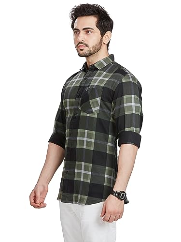 Image of BE ACTIVE Cotton Casual Checks Shirts for Men|| Casual Shirts for Men|| Mens Casual Shirts Full Sleeve