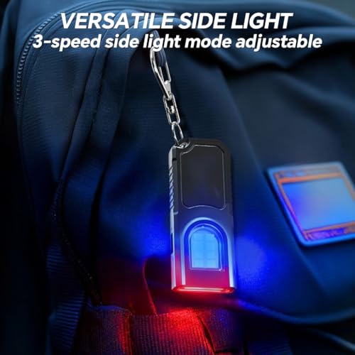 Image of Serplex EDC Mini Keychain Flashlight 2.6'', Magnetic Emergency Pocket Torch with Back Clip, Portable USB Rechargeable LED Flashlight for Camping, Hiking, Work, Car Repair & Outdoor Use