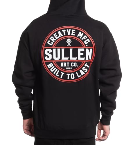 Sullen Men's Creative Corp Tattoo Lifestyle Graphic Long Sleeve Pullover Hooded Fleece Sweatshirt3