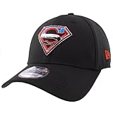 Diseño de alta calidad New Era Superman Steel Logo 39Thirty - Gorra ajustada, Negro, M-L