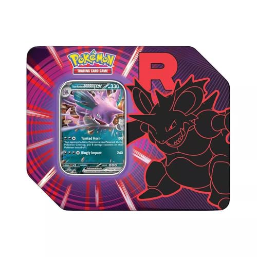 Pokemon Trading Card Game Team Rocket Collector Tin with 5 Booster Packs and Promo Card (Nidoking)