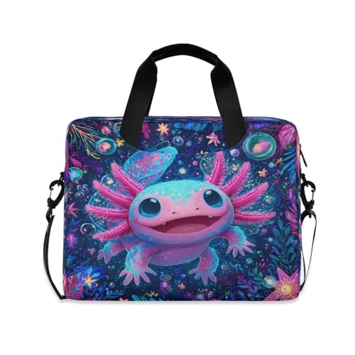 Funda maletín para laptop ALAZA Axolotl colorida 15.7 pulg miniatura 1