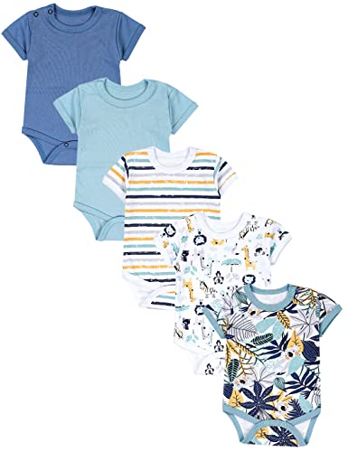 TupTam Baby Body Kurzarm – 5er Set Body Baby aus Baumwolle –...