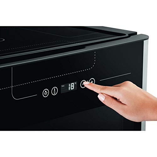 Adega Electrolux 34 Garrafas Uma Porta Preto Com Acabamento Em Inox (ACS34) 220V