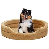 PetStyle ペットベッド 犬 猫 ベッド ペット マット 冬 犬用 カドラー ネコ 暖かい オシャレ ねこ エリッセ Mサイズ (秋冬/ベージュ)