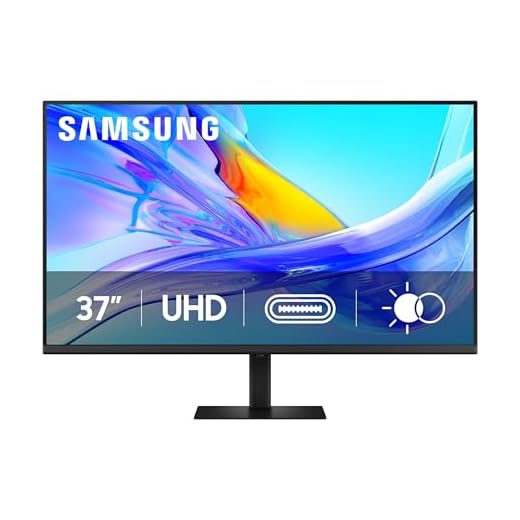 SAMSUNG 37-inch ViewFinity S8 (S80UD) 4K UHD HDR10 High Resolution Monitor, USB-C, Height Adjustable Ergonomic Stand, Built-in KVM Switch, Advanced Eye Care, LS37D800UANXZA, 2025