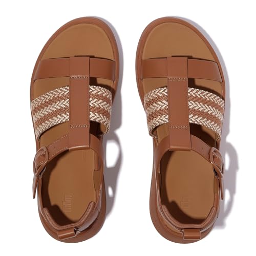 FitFlop Women's F-Mode V-Weave/Leather Fisherman Sandals Wedge4