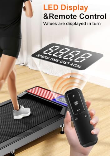 Image of Gkyet Walking Pad with 5%-8% Incline, 2.5HP Quiet Under Desk Treadmill for Home Office, 265 LBS Capacity, Portable Slim Walking Pad Treadmill with Remote Control, Small Treadmill for Apartment