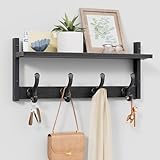 Tatub Perchero rústico de 20 pulgadas con estante, sala