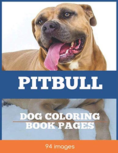 Pitbull Dog Coloring Book Pages: 94 beautiful Pit Bulls Dogs face Coloring pages for adults relaxation