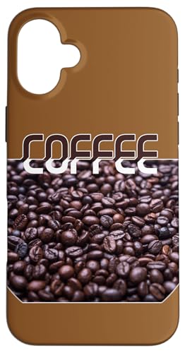 コーヒー豆 フォト スマホケース iPhone 16 Plus 用
