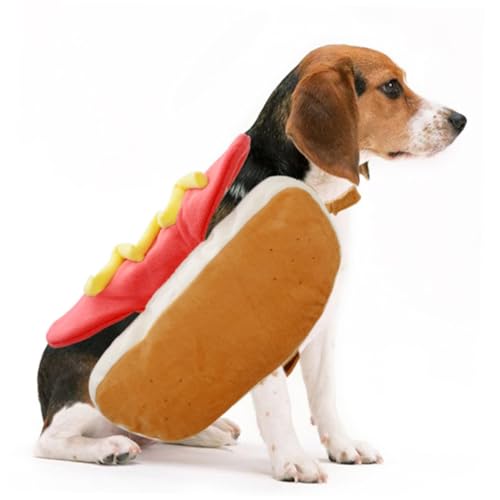 Disfraz plegable de hamburguesa para perros y gatos miniatura 2