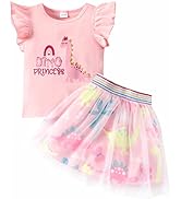 Amazon.com: RETSUGO Baby Girls Skirt Top Set Flutter Sleeve