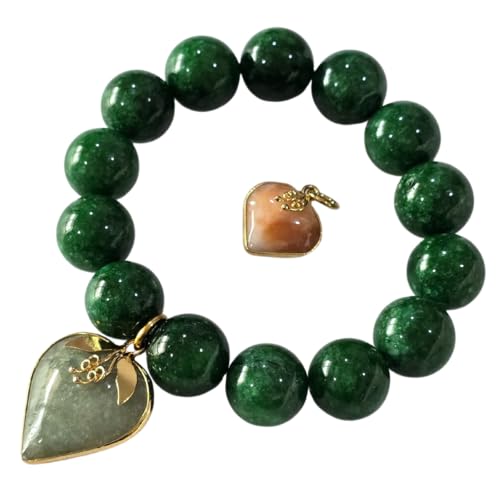 Bracelet jade vert de 14 mm, l'accessoire bien-être au quotidien