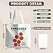 VIIJJUE Tomato Tote Bag,Farmers Market Bag, Tomato Lovers Gift Reusable Grocery Bags Shopping Bags