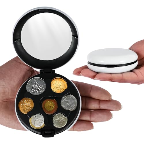 Dispensador de monedas 2 piezas con espejo y 7 ranuras miniatura 1