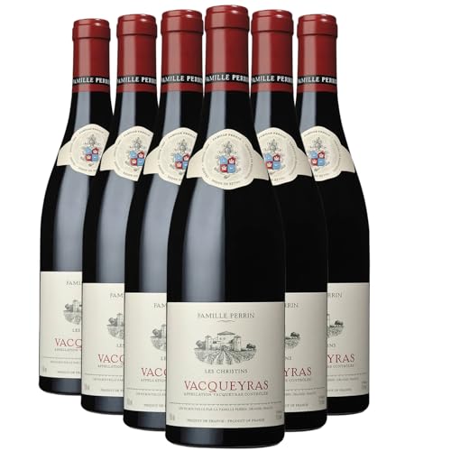 Vacqueyras Les Christins tinto 2023 - Famille Perrin - DOP - Valle del Ródano - Francia - Variedades de uva Grenache - 6x75cl