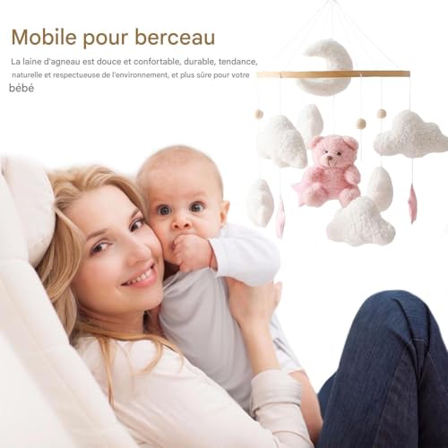 Mobile de lit bébé rotatif pour endormir facilement votre enfant - 7