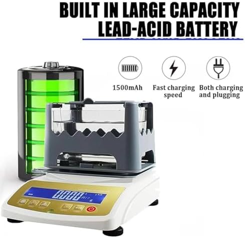 Gold Purity Tester - Accurate Gold Purity Checker Machine for Precious Metals, Density Measurement for Gold, Silver, K Gold, and Palladium