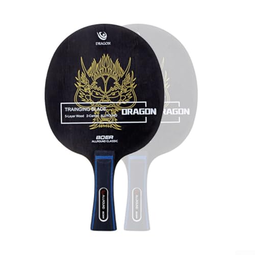 Placa inferior de madera para raqueta de tenis de mesa para hoja de ping pong con diseño de mango largo para un mejor control y rendimiento de giro