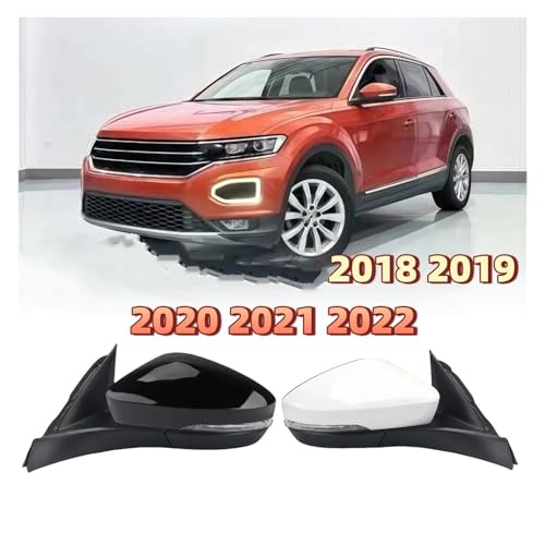 Rétroviseur extérieur blanc pour remplacer un bras cassé sur VW T-Roc