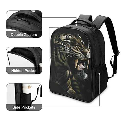 Mochila escolar de tigre ligera para llevar libros y ropa de deporte cómodamente 4
