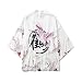 Produktbild Chinesischen Stil Ukiyo-e Druckmuster Fliegende Fee Kran Druck Trend Männer Und Frauen Lässig Kapwolljacke Gewand Zzib (Color : White, Size : L)