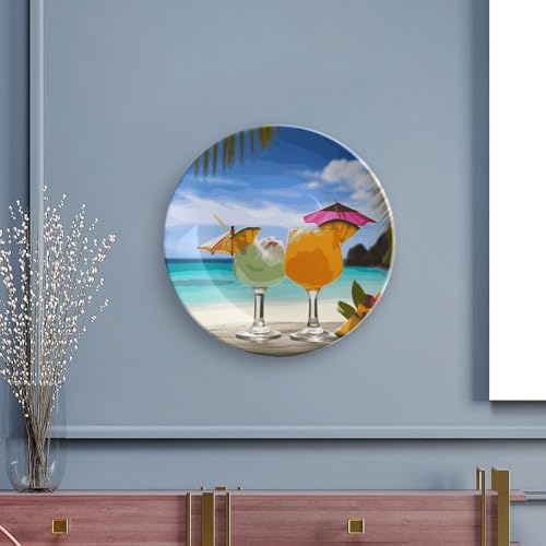 Plato decorativo de porcelana Bone China 7 pulgadas miniatura 5