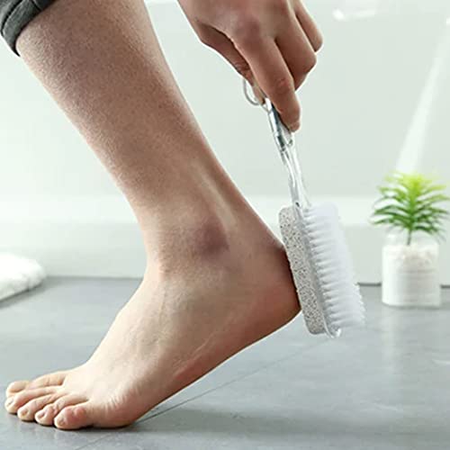 2 Dual Sided Pedicure Brush Pumice Stone Foot File Callus Remover Scraper Scrub