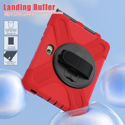 Coque Tab Active5 Pro Antichoc Rouge avec Dragonne Rotative Haute Sécurité - 2