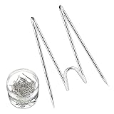 50Pcs Fabric Panel Wall Hooks Panel Wire Hooks, Cubicle Hooks with Clear Storage Box for Cool Cubicl