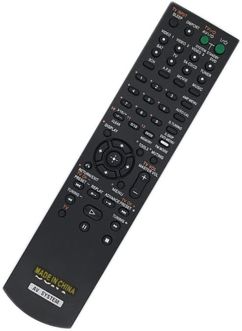 Replacement Remote Control Replace for TV/Audio/Projector for Sony STR-K840P STR-K850P STR-DE885S AV Receiver for US Ship