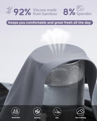 BAMBOO COOL Women's No Show Bikini Seamless Underwear for Women Low Waisted Non-marking Stretch Panties Full Coverage，6 Pack2