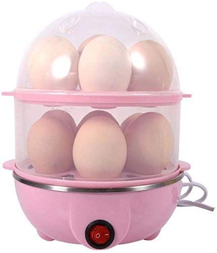 Stainless Steel, Glass Multi-Function Electric 2 Layer Egg Boiler Cooker, Egg Boiler Electric Automatic Off, Boiler,Pastic (double layer, multi color)-picture-30