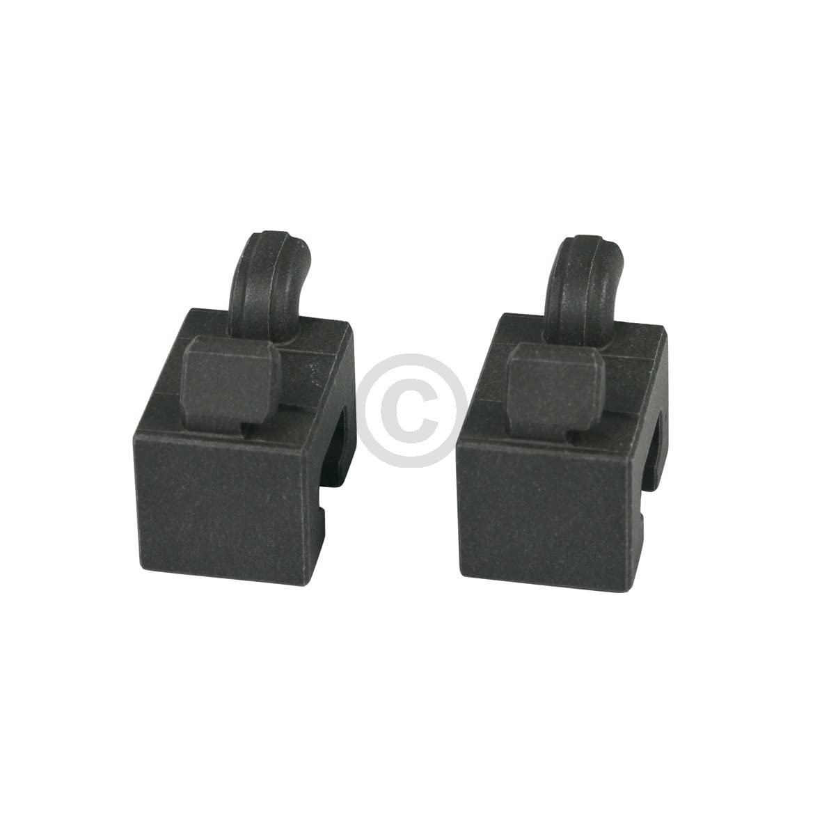 Buchse kompatibel mit SIEMENS 00637443 Keramikhalter vorne für Zubehörhaltegitter Backofen mit Mikrowelle 2Stk