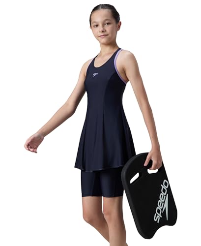 Image of Speedo Girl's Endurance 10 Racerback Swimdress with Boyleg