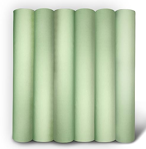 Papel Camilla Verde 1 Capa - 59 cm ancho ±70 m longitud 6 Rollos - Papel de Camilla Estética, Papel Camilla Masaje