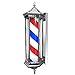 Produktbild HOLY Led Barbierstab Leuchtkugel Barber Pole Friseur Salon Licht Schild Rotierend Friseur Pole Lampe Rot Weiß Blaue Streifen wasserdichte Wandleuchte,78cm/31in A/D