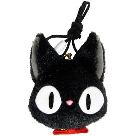 Amazon スタジオジブリ 魔女の宅急便 がま口 おすましジジ 高さ16ｃｍ バッグ 財布 おもちゃ