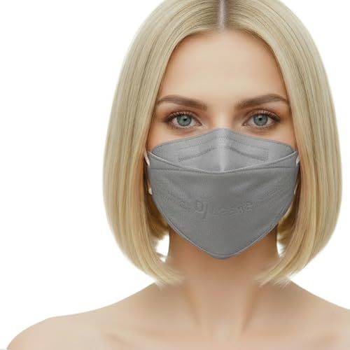kela FFP2 - Mascarilla respiratoria | 20 unidades | con extensión de gancho para las orejas | fabricado en Alemania | protección climática neutra con capacidad de respiración mejorada | color gris