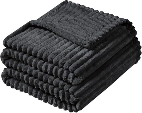 Lista de Cobertores Coppel los más recomendados. 41 Cobija Frazada Afelpada Flannel de Rayas Ultra Suave, 180 x 200 CM Cobija de Líneas Suave y Caliente, Manta de Felpa imitación Piel de Conejo,Adecuado para Camas, sofás, Camping...