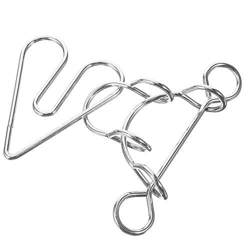 CORHAD Educational Heart Metal Puzzle Ring for Fun Unlocking Puzzle for Interactive Brain Teaser and Unique Heart Shape Design Present for Boys