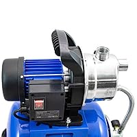 Bituxx Hauswasserwerk Wasserpumpe Gartenpumpe Bewässerungspumpe Stahl Kessel 1200W 3800L/H – Ansicht 7