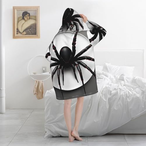 Couverture à capuche cadeau de Noël original pour adulte avec motif araignée - 5