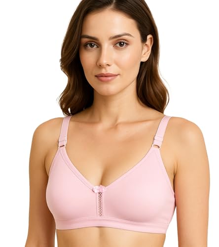 Image of SONA M1020 Non-Padded Non-Wired Molded Medium Coverage T-Shirt Bra with Adjustable Straps
