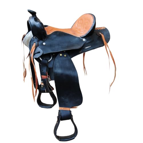 Amesbichler Reitsport Westernsattel für Großpferde Tampico, schwarz