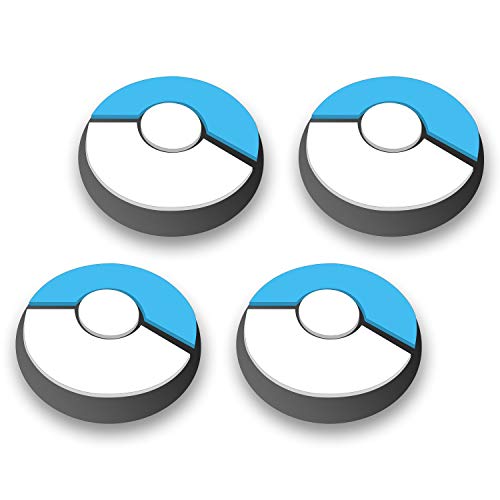 Ferkurn Gaming Rubber Thumb Cover Compatible Switch Lite or Joycon Controllers Button Stick, Switch Analog Thumb Joy Con Joystick Thumbstick Grip Skin Cap 4 Pcs, Blue