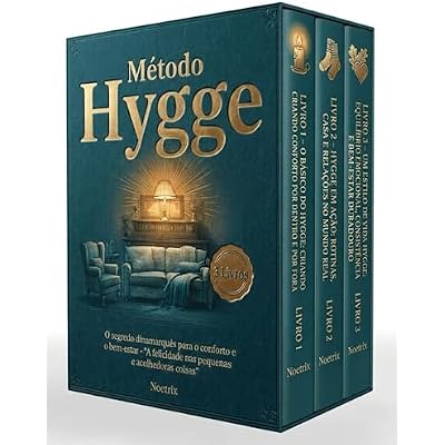 M&eacute;todo Hygge &ndash; 3 Livros - O segredo dinamarqu&ecirc;s para o conforto e o bem-estar &ndash; "A felicidade nas pequenas e acolhedoras coisas"
